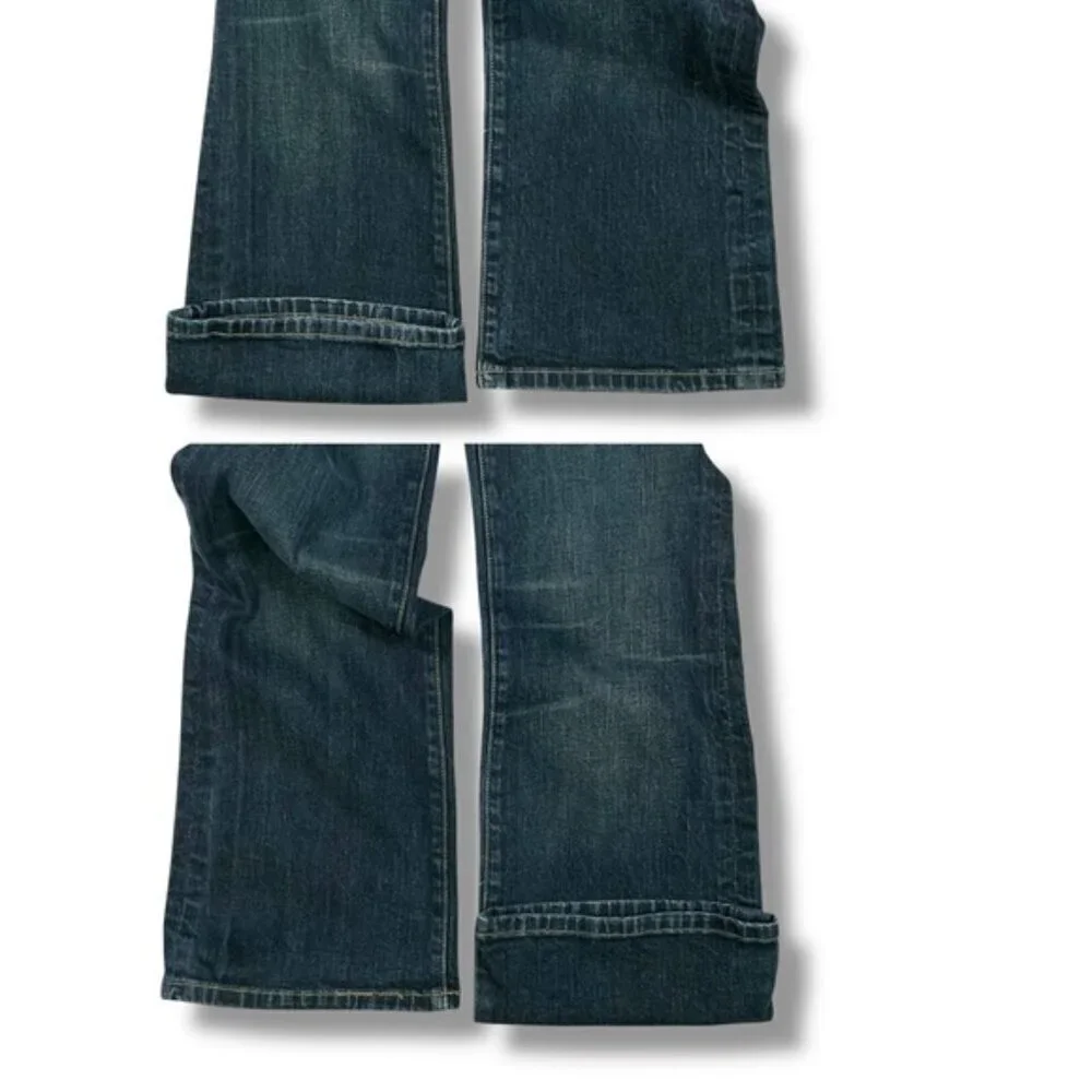Seven7 Women Bootcut Low Rise Jeans Med Dark Wash Embroidered SZ 31 Inseam 32” - Picture 5 of 16